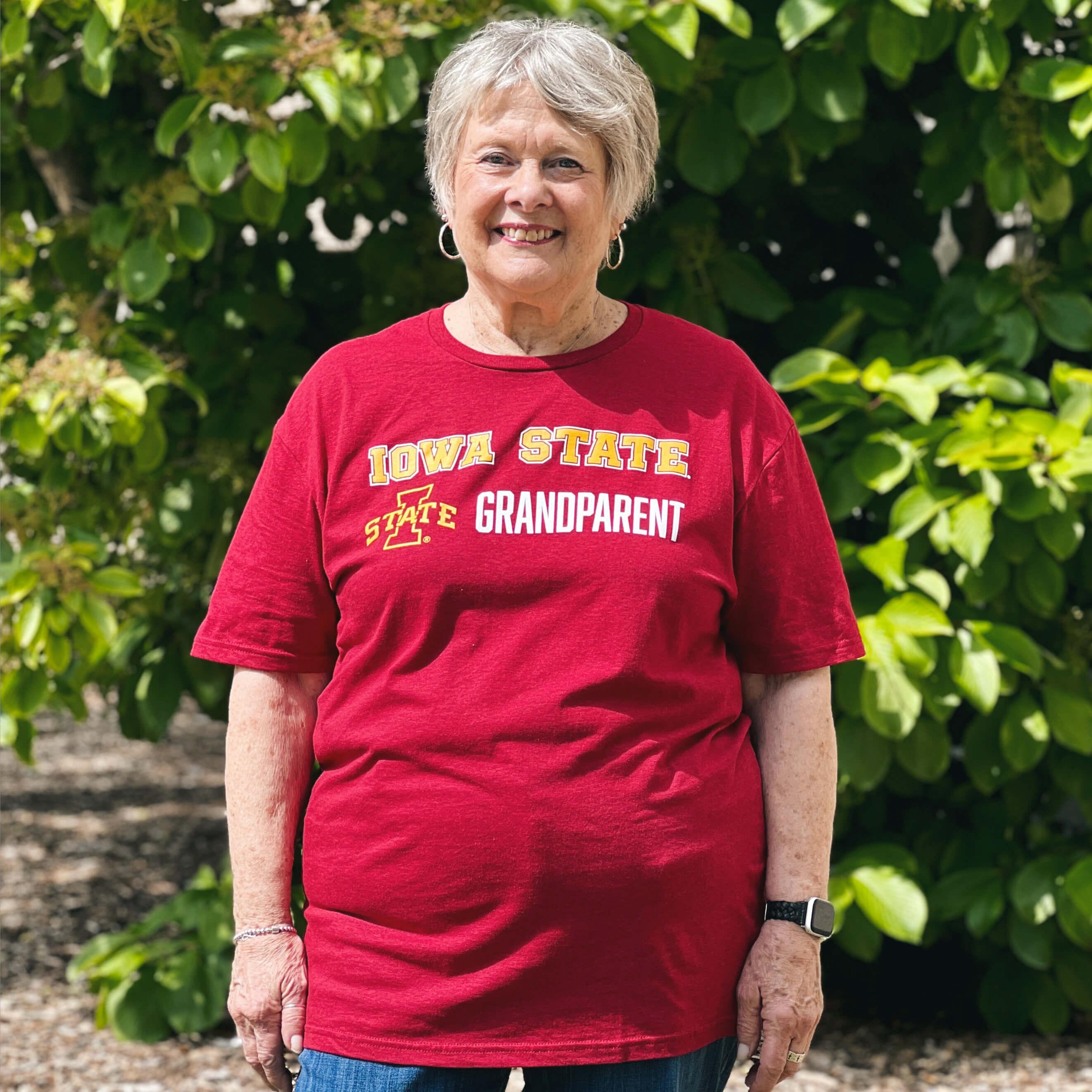 College House 2024 I-State Grandparent Heather Cardinal T-Shirt
